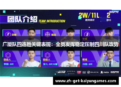 广厦队四连胜关键表现：全员发挥稳定压制四川队攻势